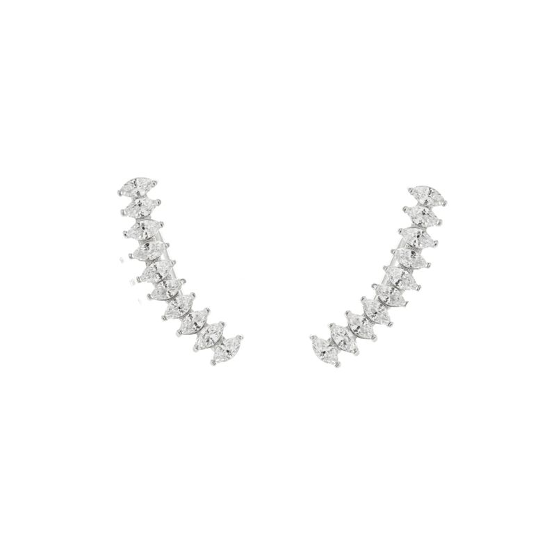 Brinco-Ear-Cuff-Gancho-com-Zirconias-Brancas-em-Navete---Prata-925