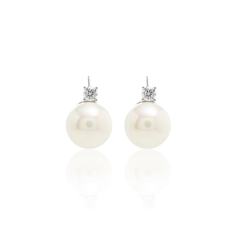 Brinco-Classico-de-Perola-de-Agua-Doce-15mm-e-Zirconia-Branca---Prata-925