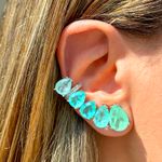 Brinco-Ear-Cuff-Gotas-de-Fusion-Esmeralda-Colombiana-Fusion-Turmalina-e-Fusion-Turmalina-Light---Prata-925