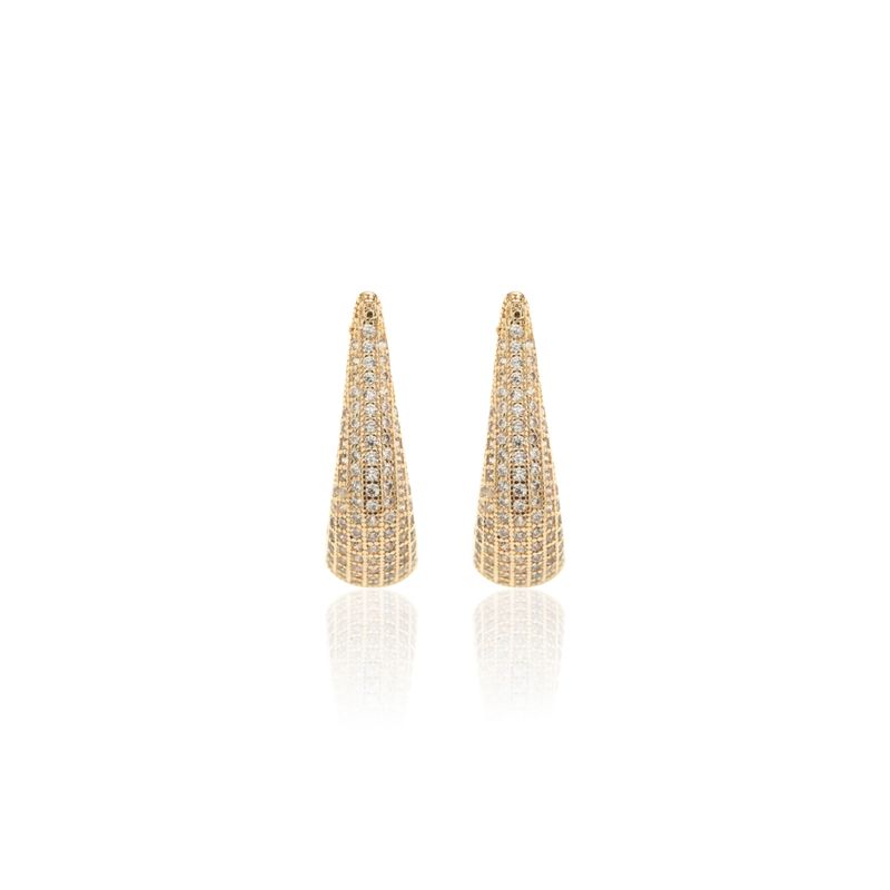 Brinco-Argola-Gota-13-mm-Zirconia-Branca---Banho-de-Ouro-18k