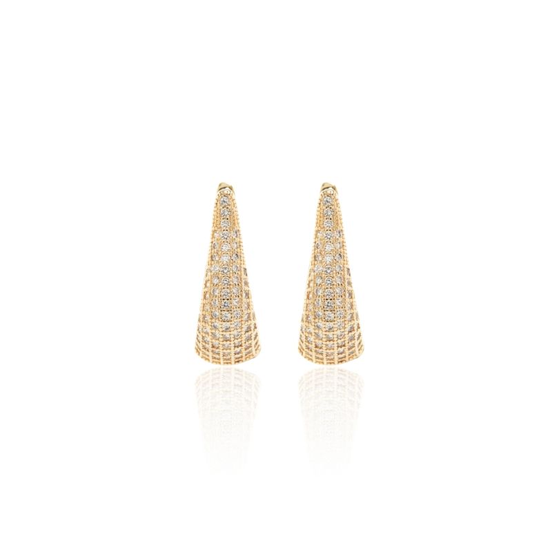 Brinco-Argola-Gota-10mm-com-Zirconia-Branca---Banho-de-Ouro-18k