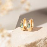 Brinco-Argola-Cristal-Paraiba-em-Gota-Cravacao-em-Garras---Banho-de-Ouro-18k
