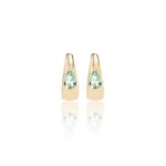 Brinco-Argola-Cristal-Paraiba-em-Gota-Cravacao-em-Garras---Banho-de-Ouro-18k