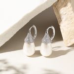 Brinco-Argola-Click-Pendulo-de-Perola-Shell---Banho-de-Rodio-Branco
