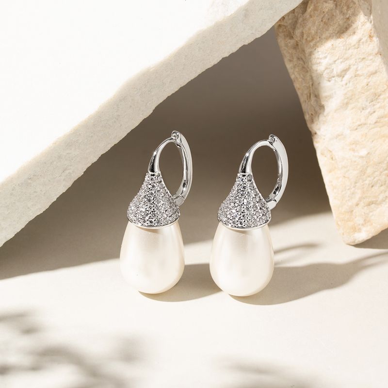 Brinco-Argola-Click-Pendulo-de-Perola-Shell---Banho-de-Rodio-Branco
