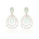 Brinco-Gota-Fusion-Esmeralda-Colombiana-com-Zirconias-Coloridas