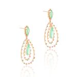 Brinco-Gota-Fusion-Esmeralda-Colombiana-com-Zirconias-Coloridas
