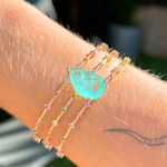 Bracelete-Gota-Fusion-Turmalina-com-Zirconias-Coloridas---Banho-de-Ouro-18k