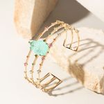 Bracelete-Gota-Fusion-Turmalina-com-Zirconias-Coloridas---Banho-de-Ouro-18k