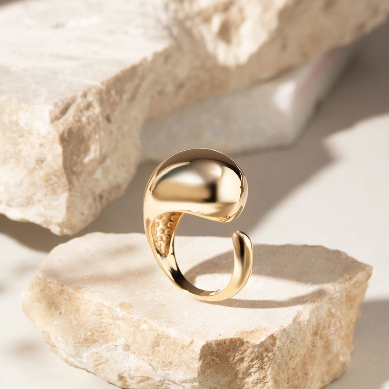 Anel-Gota-Maxi-Liso---Banho-de-Ouro-18k