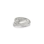 Anel-Alianca-Entrelacada-Cravejada-com-Zirconias-Brancas-Baguete-e-3-Linhas---Prata-925
