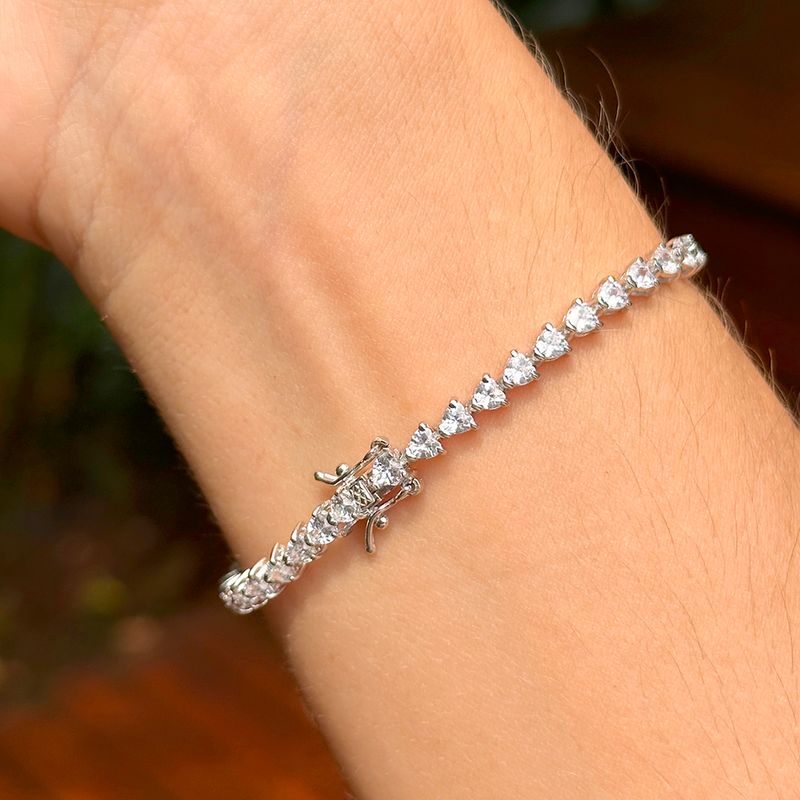 Pulseira-Riviera-com-Zirconias-Brancas-33-mm-em-Coracao---16-cm---Prata-925