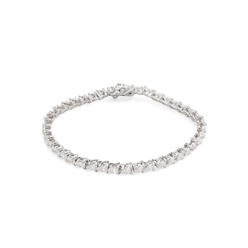 Pulseira-Riviera-com-Zirconias-Brancas-33-mm-em-Coracao---16-cm---Prata-925