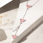 Colar-Fusion-Quartzo-Rosa-Tres-Triangulos---Prata-925-