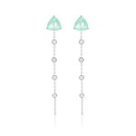 Brinco-Ear-Chain-Fusion-Turmalina-Triangulo-com-Zirconias-Brancas---Prata-925