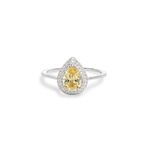 Anel-de-Cristal-Citrino-em-Gota-com-Borda-Cravejada---Prata-925-com-Banho-de-Rodio-Branco