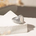 Anel-de-Mindinho-com-Madreperola-Oval---Prata-925