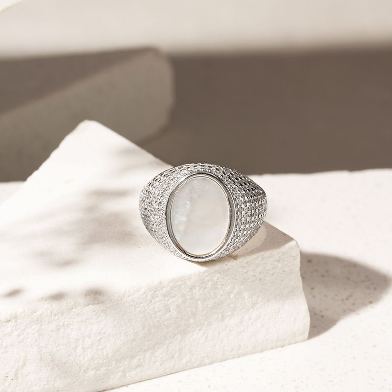 Anel-de-Mindinho-com-Madreperola-Oval---Prata-925