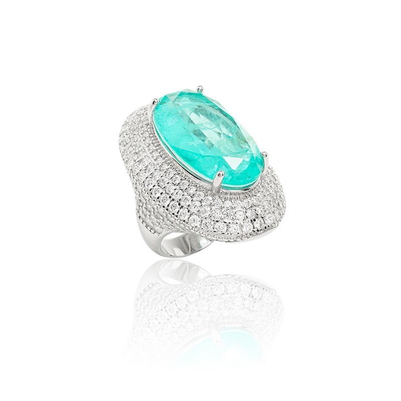 Anel-Fusion-de-Turmalina-Oval-com-Borda-Cravejada---Prata-925-