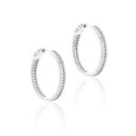 Brinco-de-Argola-Cravejado-com-Cristal-Paraiba-Baguete---Prata-925
