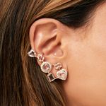 Brinco-Ear-Cuff-Formas-Quartzo-Rosa-e-Zirconia-Branca---Banho-de-Ouro-18k