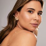 Brinco-Ear-Cuff-Formas-Quartzo-Rosa-e-Zirconia-Branca---Banho-de-Ouro-18k