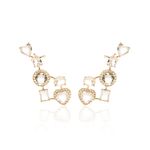 Brinco-Ear-Cuff-Formas-Quartzo-Rosa-e-Zirconia-Branca---Banho-de-Ouro-18k