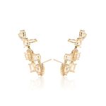 Brinco-Ear-Cuff-Formas-Quartzo-Rosa-e-Zirconia-Branca---Banho-de-Ouro-18k