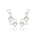 Brinco-Ear-Cuff-Formas-Quartzo-Rosa-e-Zirconia-Branca---Banho-de-Rodio-Branco