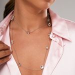 Colar-Longo-Formas-Cristal-Quartzo-Rosa-e-Zirconia-Branca---102cm---Banho-de-Rodio-Branco