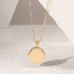 Colar-Liso-Relicario-Redondo-com-Corrente-de-Bolinhas---57cm---Banho-de-Ouro-18k