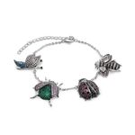Pulseira-Four-Bugs-com-Zirconias-Coloridas---19cm---Banho-de-Rodio-Branco