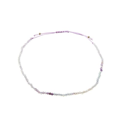 Pulseira Shambala com Fluorita - Banho de Ouro 18k