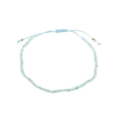 Pulseira Shambala com Apatita - Banho de Ouro 18k