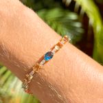 Pulseira-com-Cristais-de-London-Blue-Turmalina-Rosa-e-Morganita---18cm---Banho-de-Ouro-18k