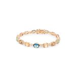 Pulseira-com-Cristais-de-London-Blue-Turmalina-Rosa-e-Morganita---18cm---Banho-de-Ouro-18k