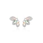 Brinco-Ear-Cuff-Borboleta-com-Cristais-de-Morganita-Ametista-Verde-e-Citrino---Banho-de-Rodio-Branco-