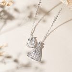 Colar-Nossa-Senhora-Aparecida-com-Zirconia-Branca-e-Gota-de-Cristal---Banho-de-Rodio-Branco-