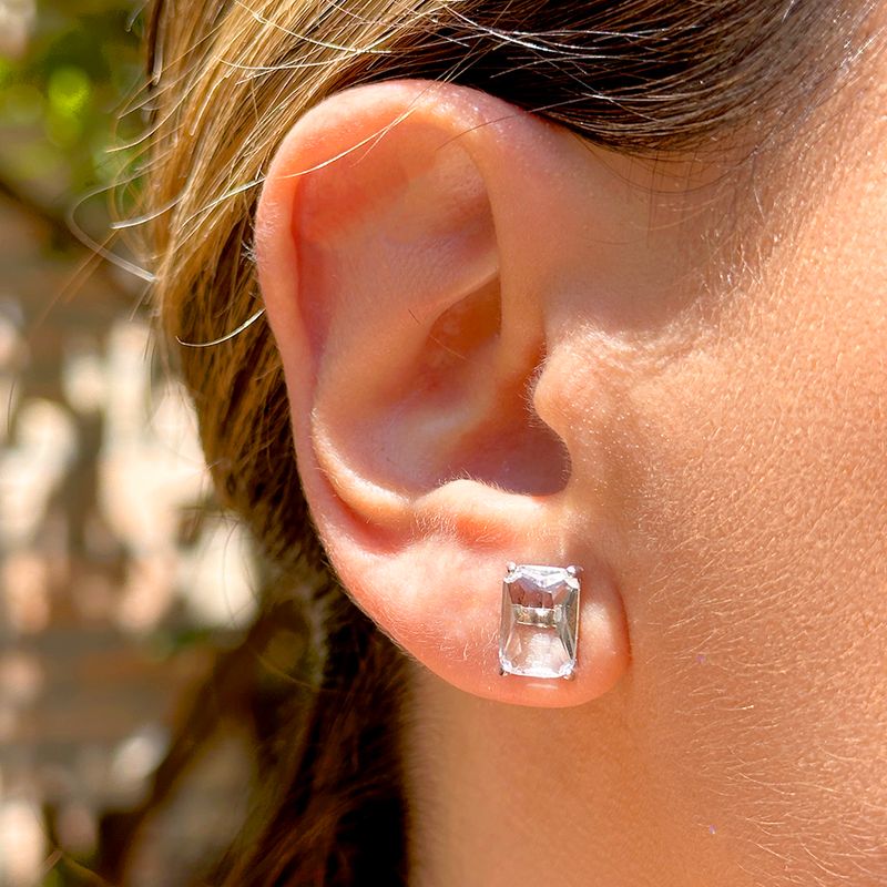 Brinco-com-Cristal-Retangular-de-6x9mm---Banho-de-Rodio-Branco