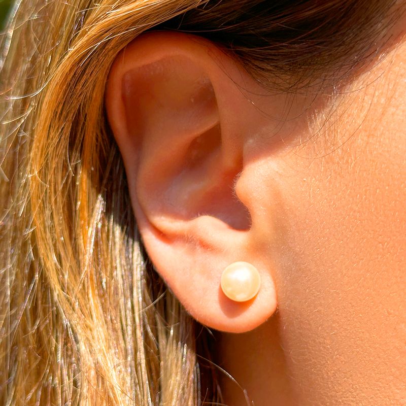 Kit-com-2-Pares-de-Brincos-de-Perola-Shell--12mm-e-8mm---Banho-de-Ouro-18k