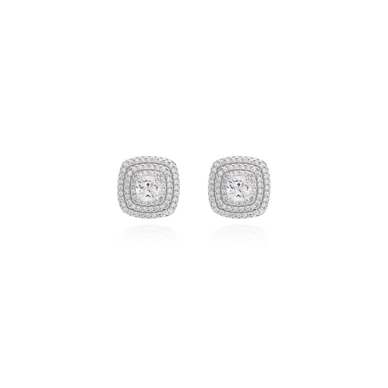 Brinco-com-Zirconia-Branca-Quadrada-com-Bordas---Prata-925