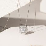 Colar-com-Zirconia-Branca-Quadrada-com-Bordas---Prata-925