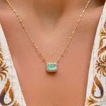 Colar-Escapulario-com-Fusion-de-Esmeralda-Colombiana-e-Zirconias-Brancas---65cm---Banho-de-Ouro-18k