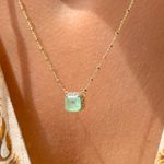 Colar-Escapulario-com-Fusion-de-Esmeralda-Colombiana-e-Zirconias-Brancas---65cm---Banho-de-Ouro-18k