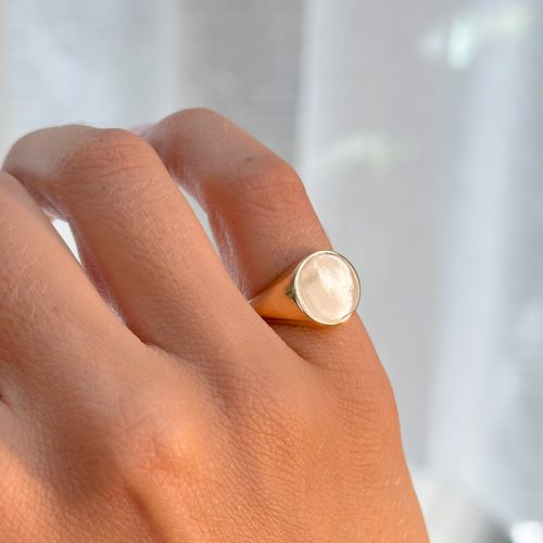 Anel Dedinho Redondo Liso - Banho de Ouro 18K