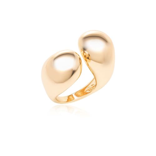 Anel Serpente Liso - Banho de Ouro 18k